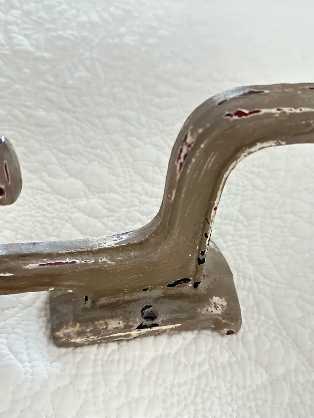 Anthropologie Cast Iron Shabby Chic Wall Hook Gray